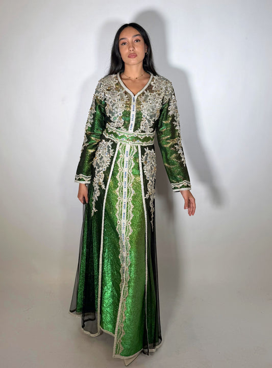 Caftan syrien Sirine vert